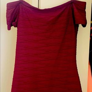 Maroon mini dress